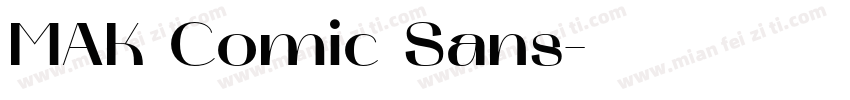 MAK Comic Sans字体转换